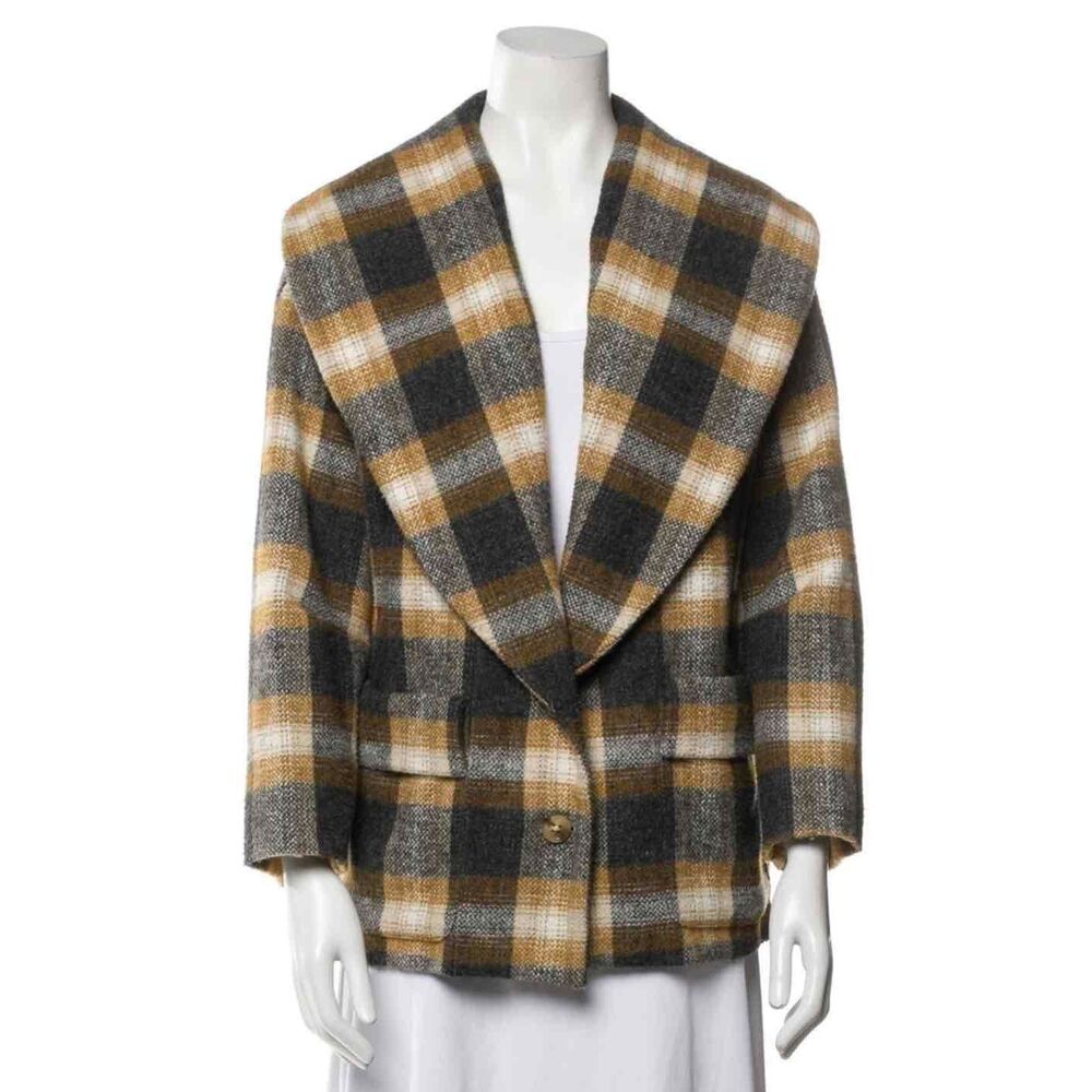 Rachel Comey Multicolor Plaid Wool Blazer Jacket